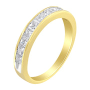 Bids.com 14KT Yellow Gold Diamond Channel Band Ring (1 cttw, H-I Color, SI2-I1 Clarity) Rings