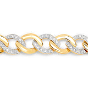 Bids.com 0.70 Carat Genuine White Diamond .925 Sterling Silver Bracelet Bracelets