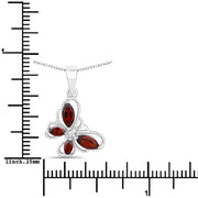 Bids.com 0.80 Carat Genuine Garnet .925 Sterling Silver Pendant Pendants