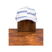 6-Panel Cap - Japanese Linen - BALLPARK NAVY STRIPE