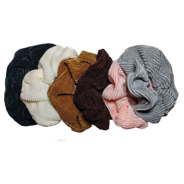 Threddies Pleated Satin Scrunchies