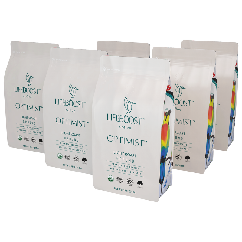 Lifeboost Coffee Optimist Light Roast Light Roast