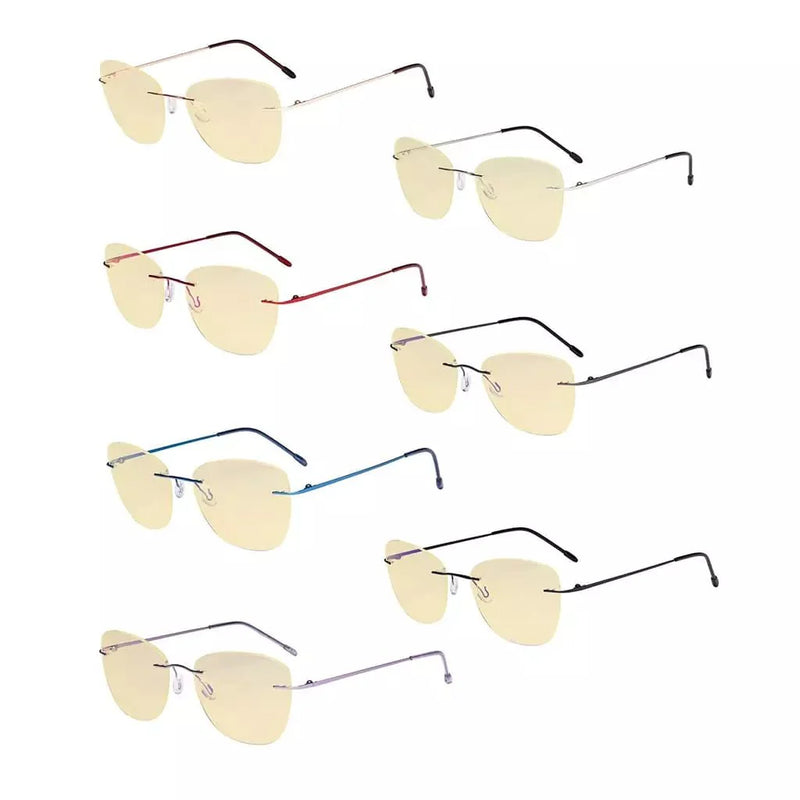 eyekeeper.com 7 Pack Cat-eye Blue Light Blocking Reading Glasses TMWK9902 Eyeglasses