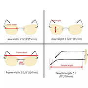 eyekeeper.com 7 Pack Cat-eye Blue Light Blocking Reading Glasses TMWK9902 Eyeglasses
