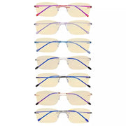 eyekeeper.com 7 Pack Rimless Blue Light Blocking Reading Glasses TMWK9905B Eyeglasses
