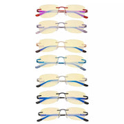 eyekeeper.com 7 Pack Rimless Blue Light Blocking Reading Glasses TMWK9906A Eyeglasses