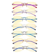 eyekeeper.com 7 Pack Rimless Blue Light Blocking Reading Glasses TMWK9906B Eyeglasses