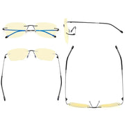 eyekeeper.com 7 Pack Rimless Blue Light Blocking Reading Glasses TMWK9906B Eyeglasses