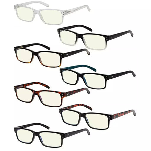 eyekeeper.com 7 Pack Vintage Blue Light Filter Reading Glasses UVR032 Eyeglasses