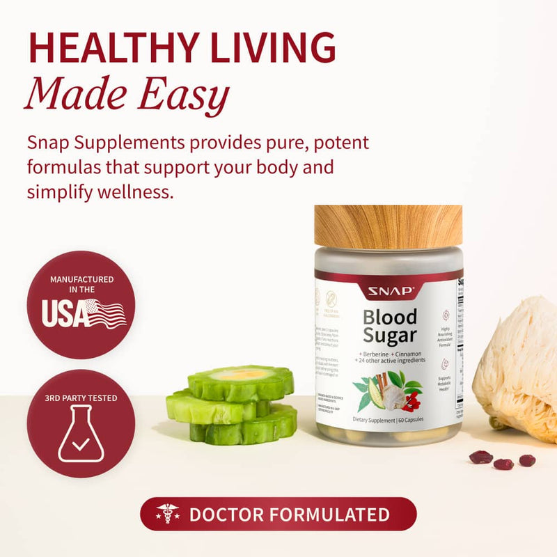 Snap Supplements Blood Sugar + Berberine