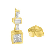 Bids.com 14K Yellow Gold 1 1/3 cttw Diamond Hoop Earrings (G-H, VS1-VS2) Earrings