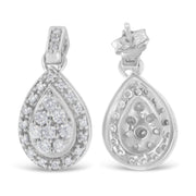 Bids.com 10k White Gold Round Cut Diamond Earrings (0.75 cttw, H-I Color, I1-I2 Clarity) Earrings