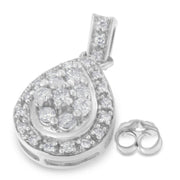 Bids.com 10k White Gold Round Cut Diamond Earrings (0.75 cttw, H-I Color, I1-I2 Clarity) Earrings