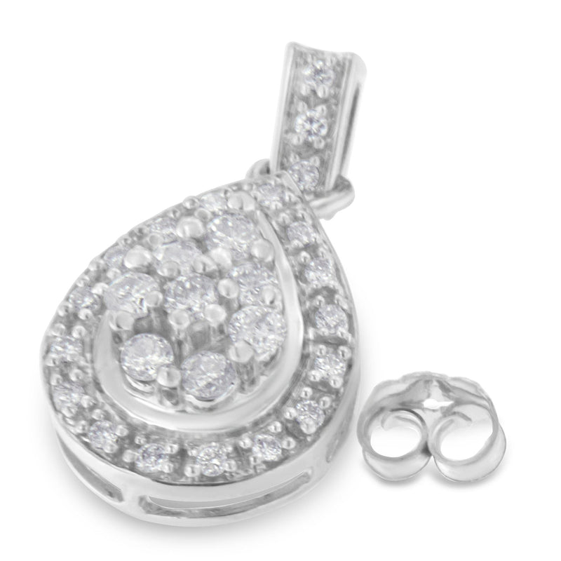 Bids.com 10k White Gold Round Cut Diamond Earrings (0.75 cttw, H-I Color, I1-I2 Clarity) Earrings