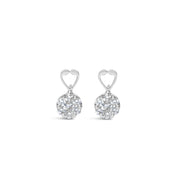 Bids.com 14K White Gold 1 1/4 cttw Round Cut Diamond Earrings (H-I, I1-I2) Earrings