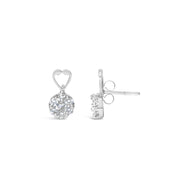Bids.com 14K White Gold 1 1/4 cttw Round Cut Diamond Earrings (H-I, I1-I2) Earrings