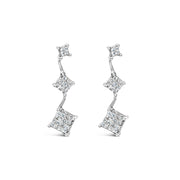 Bids.com 14K White Gold 1 cttw Princess Cut Diamond Earrings (G-H, VS1-VS2) Earrings