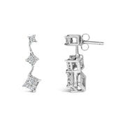 Bids.com 14K White Gold 1 cttw Princess Cut Diamond Earrings (G-H, VS1-VS2) Earrings