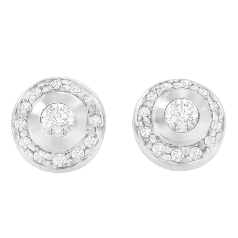 Bids.com 14K White Gold 1/3 cttw Round Cut Diamond Earrings (H-I, SI2-I1) Earrings