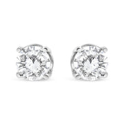 Bids.com 14K White Gold 3/4 Cttw Lab Grown Diamond 4-Prong Classic Stud Earrings (F-G Color, VS2-SI1 Clarity) Earrings