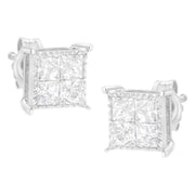 Bids.com Sterling Silver 3/4 cttw Composite Diamond Stud Earrings (I-J, I2-I3) Earrings