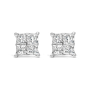 Bids.com 10K White Gold Diamond Stud Earrings (3/4 cttw, H-I Color, SI2-I1 Clarity) Earrings