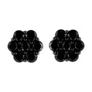 Bids.com .925 Sterling Silver 1/4 Cttw Treated Yellow Diamond Floral Stud Earrings (Yellow Color, I1-I2 Clarity) Earrings