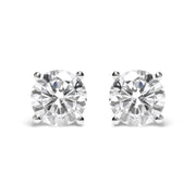 Bids.com IGI Certified 14K White Gold 5.00 Cttw Round Brilliant-Cut Lab Grown Diamond Classic 4-Prong Stud Earrings with Screw Backs (F-G Color, SI1 Clarity) Earrings