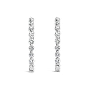 Bids.com 14K White Gold 5.00 Cttw Lab Grown Diamond Inside-Out Hoop Earring Earrings