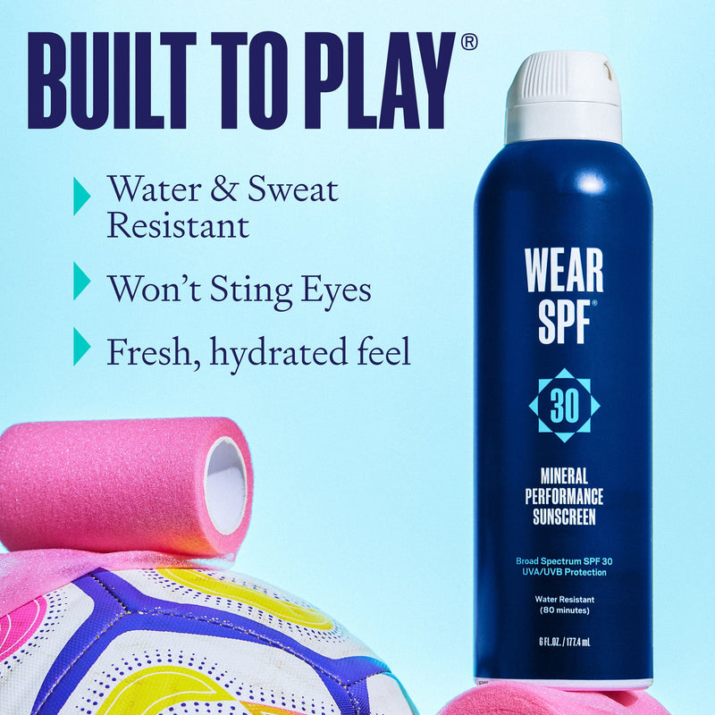 Wear SPF Mineral Performance Sunscreen Spray Spray Pale Turquoise