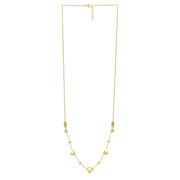 Bids.com 14k Yellow Gold Puff Heart Adjustable Necklace Necklaces
