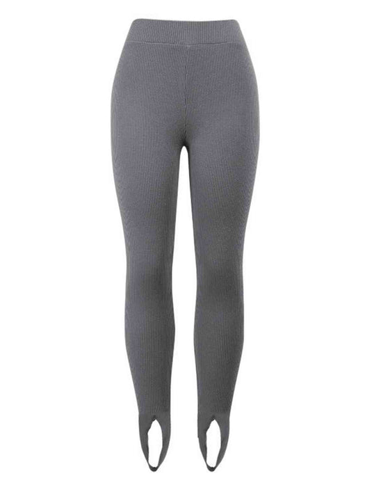 Ribbed Mid Waist Leggings by VYSN