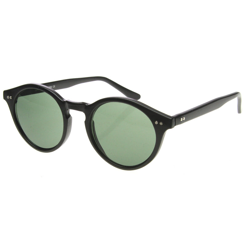 zeroUV Vintage Inspired Key Hole Round Spectacles P3 Sunglasses 7055 Sunglasses