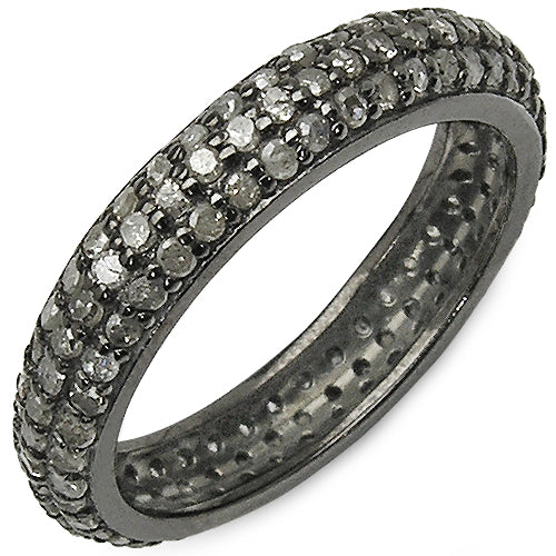 Bids.com 1.40 Carat Genuine TLB Diamond .925 Sterling Silver Ring Rings