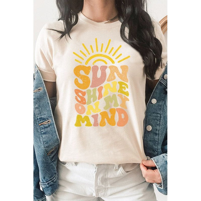 Sun Shine On My Mind Sunshine Summer Graphic Tee