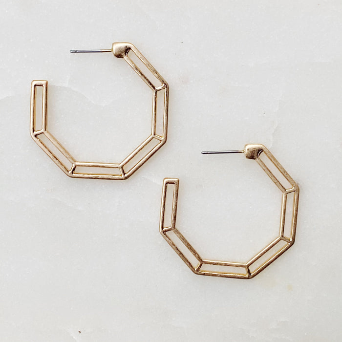 Forever Linked Hoop Earrings