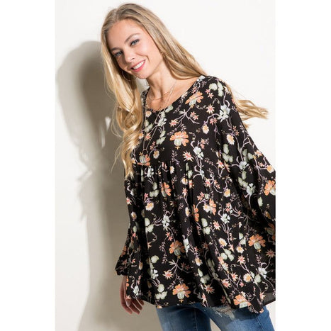 Floral Woven Baby Doll Top