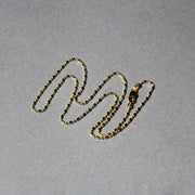 Bids.com 14k Yellow Gold Diamond-Cut Alternating Bead Chain 1.2mm Necklaces