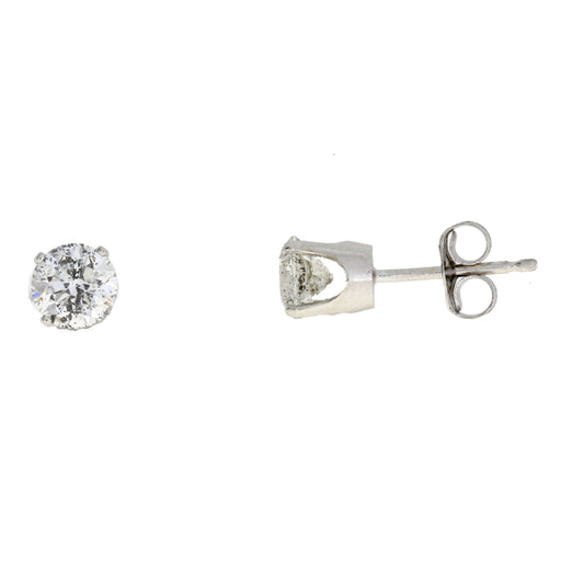 Bids.com 1.00ct Diamond Stud Earrings 14KT White Gold Earrings