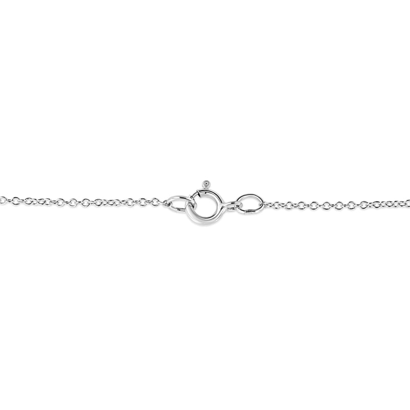 Bids.com .925 Sterling Silver Diamond Accent Sunburst Milgrain 18" Pendant Necklace (I-J Color, I1-I2 Clarity) Necklaces