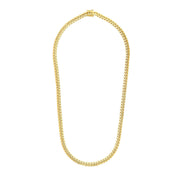 Bids.com 6.9mm 14k Yellow Gold Semi Solid Miami Cuban Chain Necklaces