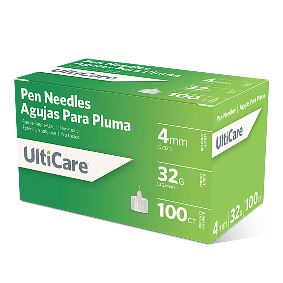 UltiCare Ulticare Pen Needle 4mm 32g Medical Needles & Syringes