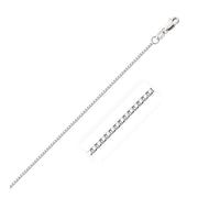 Bids.com 14k White Gold Octagonal Box Chain (1.00 mm) Necklaces