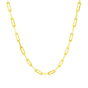 Bids.com 14K Yellow Gold Paperclip Chain (2.5mm) Necklaces