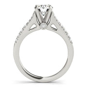 Bids.com 14k White Gold Split Shank Prong Set Diamond Engagement Ring (1 3/8 cttw) Rings