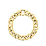 Bids.com 14k Yellow Gold Round Link Bracelet (11.60 mm) Bracelets