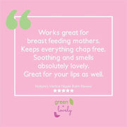 Green + Lovely Calming Nature's Herbal Nursing Nipple Balm - Breastfeeding Essential - 1 oz. Nipple Cream
