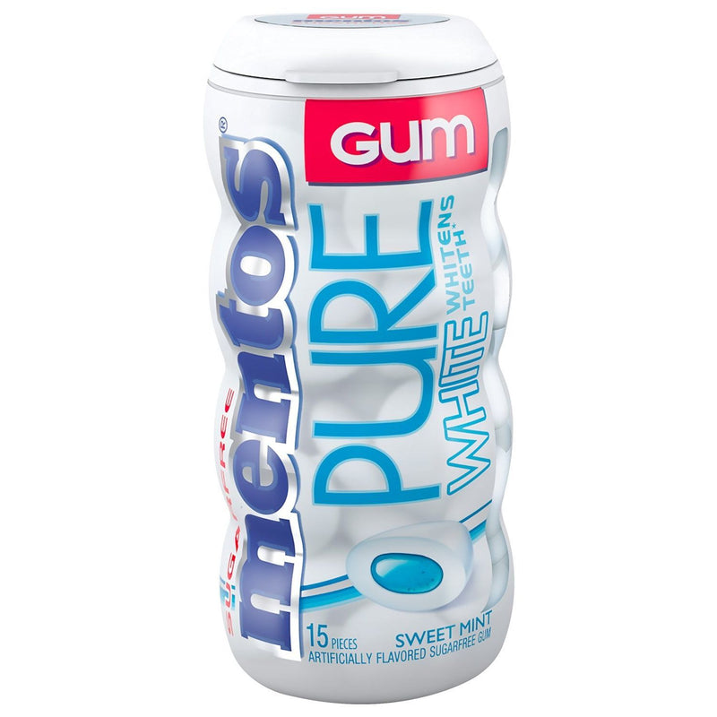 Mentos Mentos Pure White Sweet Mint Sugarfree Chewing Gum 1.06 oz Candy & Chocolate