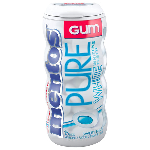 Mentos Mentos Pure White Sweet Mint Sugarfree Chewing Gum 1.06 oz Candy & Chocolate