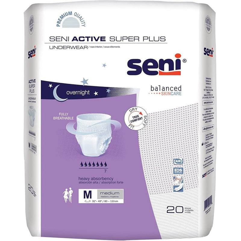Seni Seni Active Super Plus Protective Underwear, Small (88 Count Case) Incontinence Aids